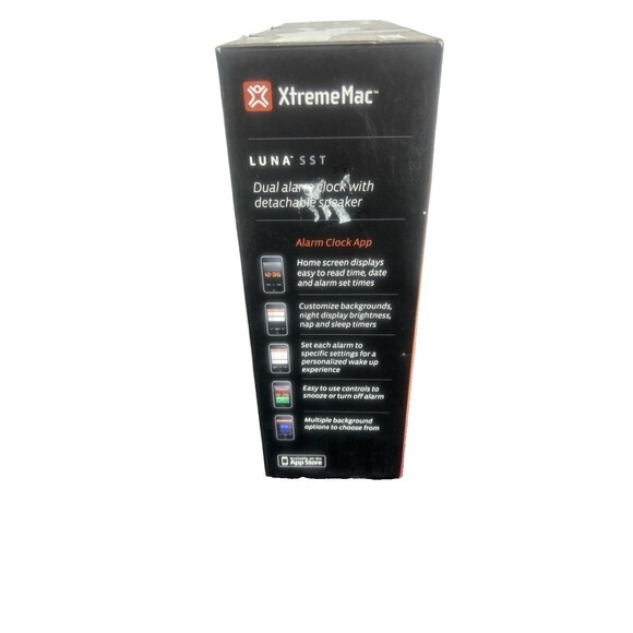 XtremeMac Luna SST IPU-LSS-11 Dual Alarm Clock 30-PIN Dock Compatible w/Apple - Picture 7 of 10